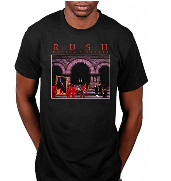 Official Rush Moving Pictures T-Shirt t-shirts Signals Rock Rock Band Band - Starman 2112 Feedback