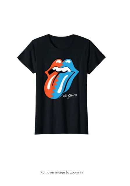 Women's Rolling Stones Official Zig Zag Tongue '89 T-shirt
