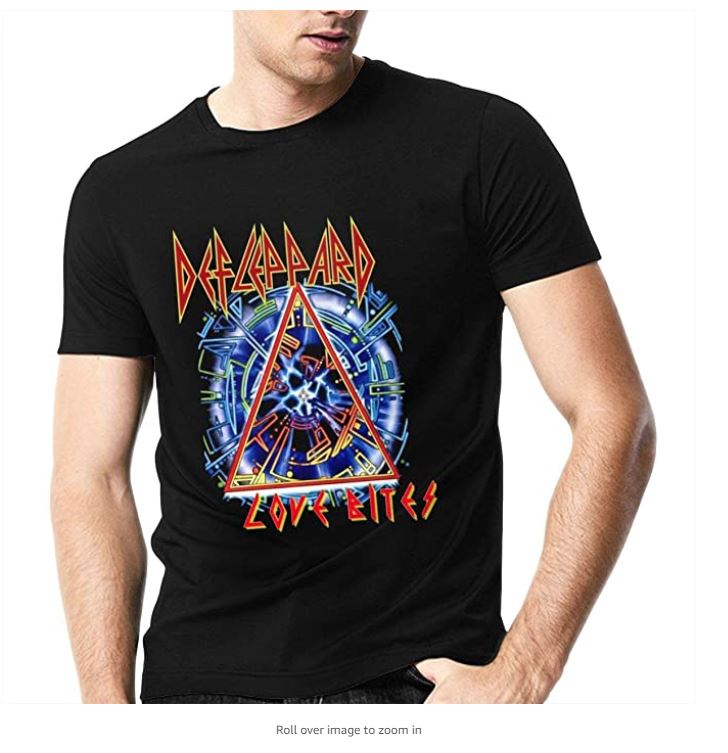 JulieGLee Def Leppard Top Gym Stylish Comfortable Soft Cotton Short Sleeve T Shirt